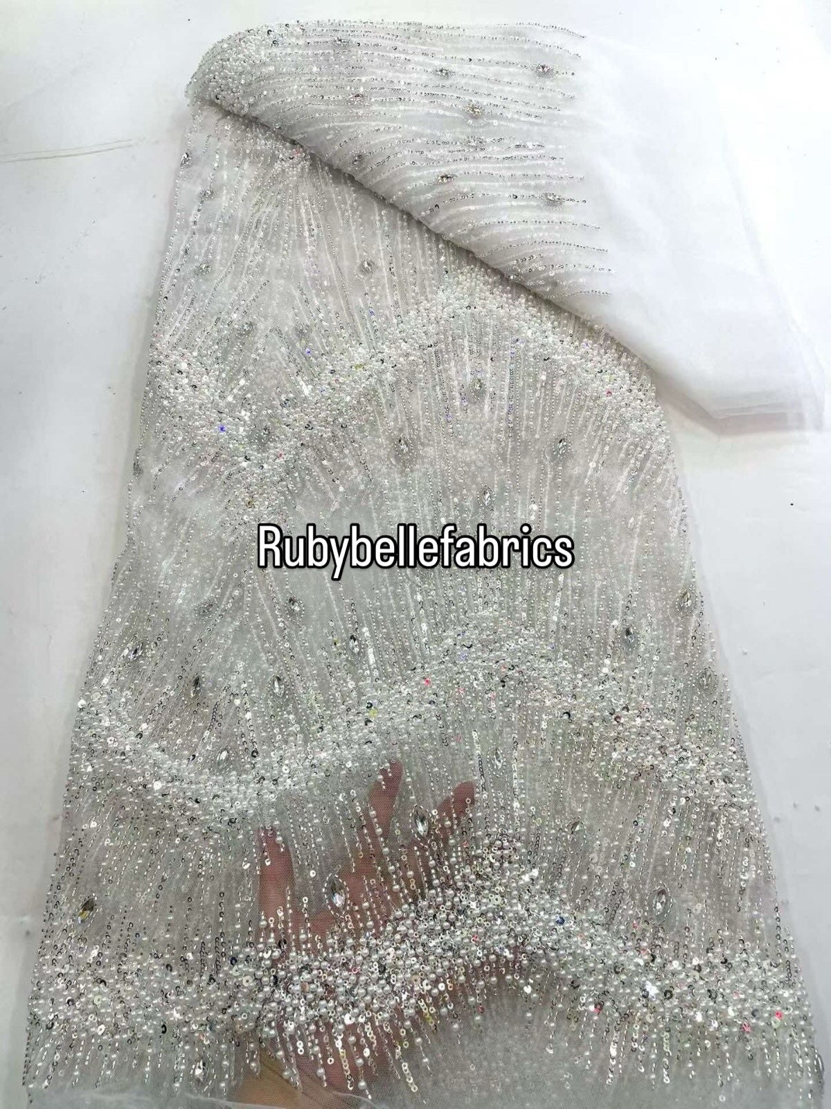 Eesit High Quality Luxury Beaded Fabric