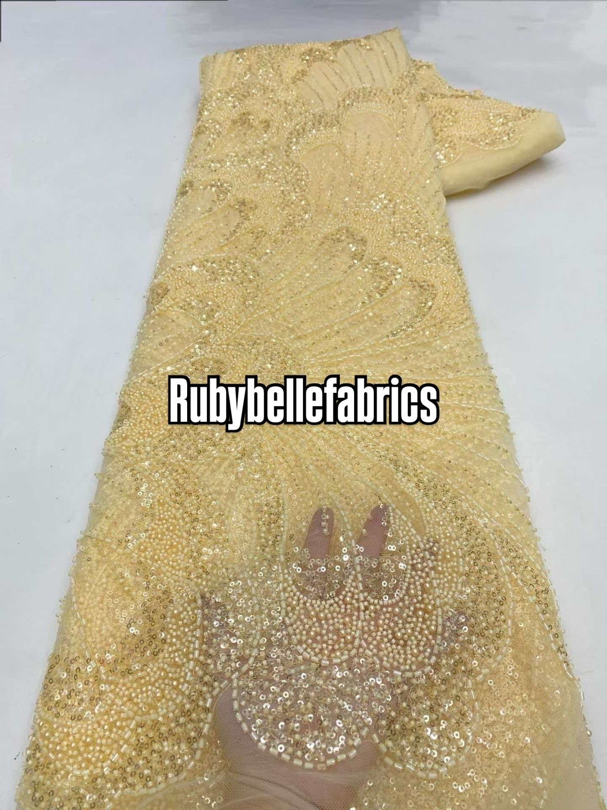 Uilt Wavy Beaded Fabric