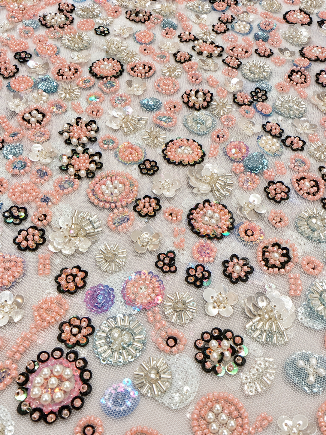 Mezalee Luxury Handmade Fabric - White