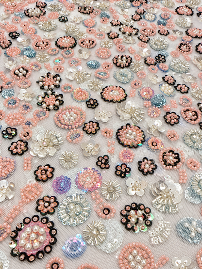 Mezalee Luxury Handmade Fabric - White