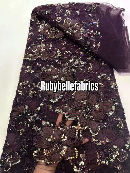 Enton Floral Petal Luxury Fabric