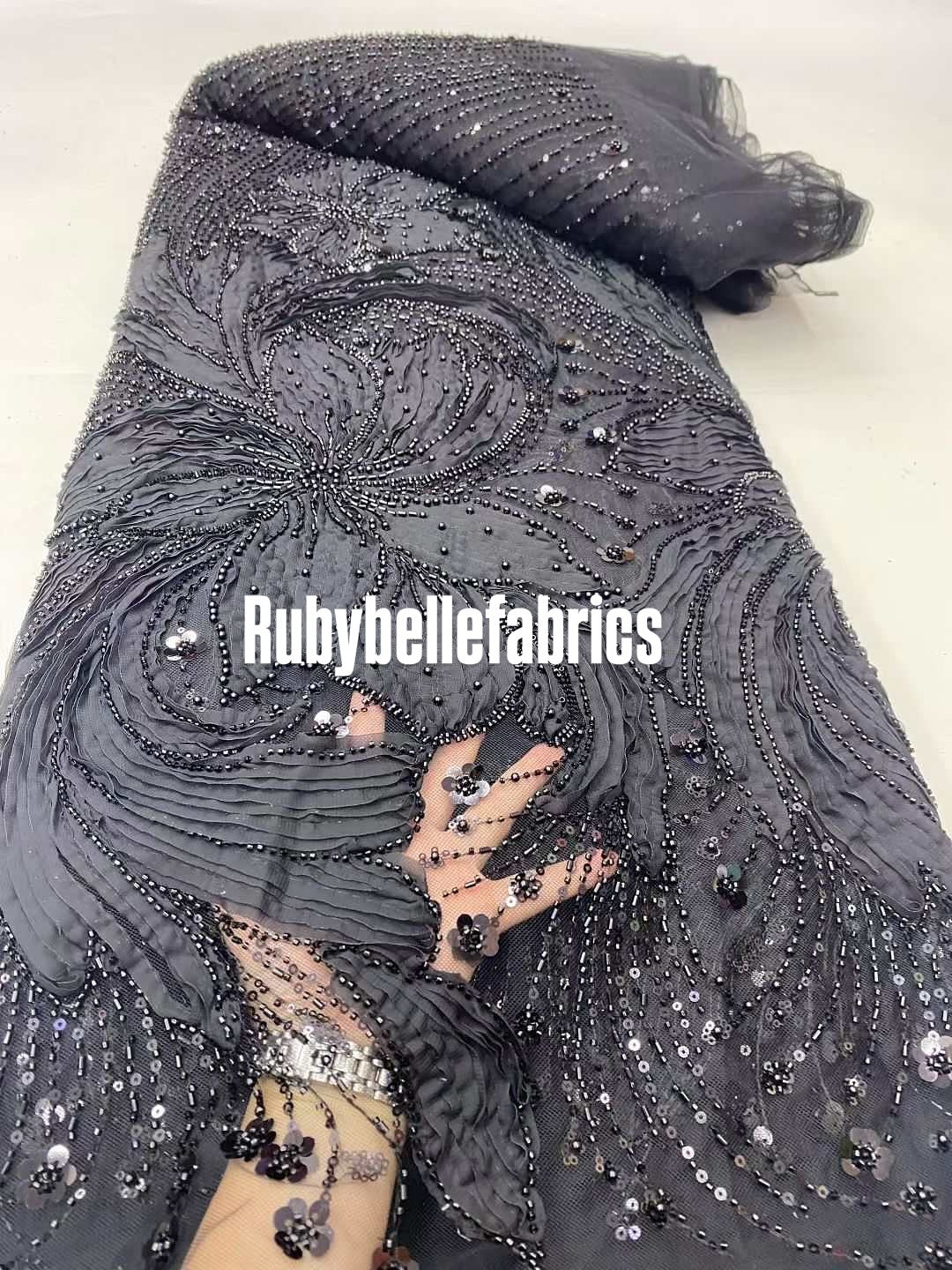 Lemier Beaded Petal Luxury Fabric