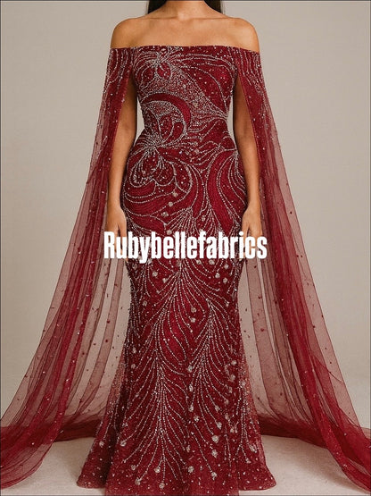 Lemier Beaded Petal Luxury Fabric