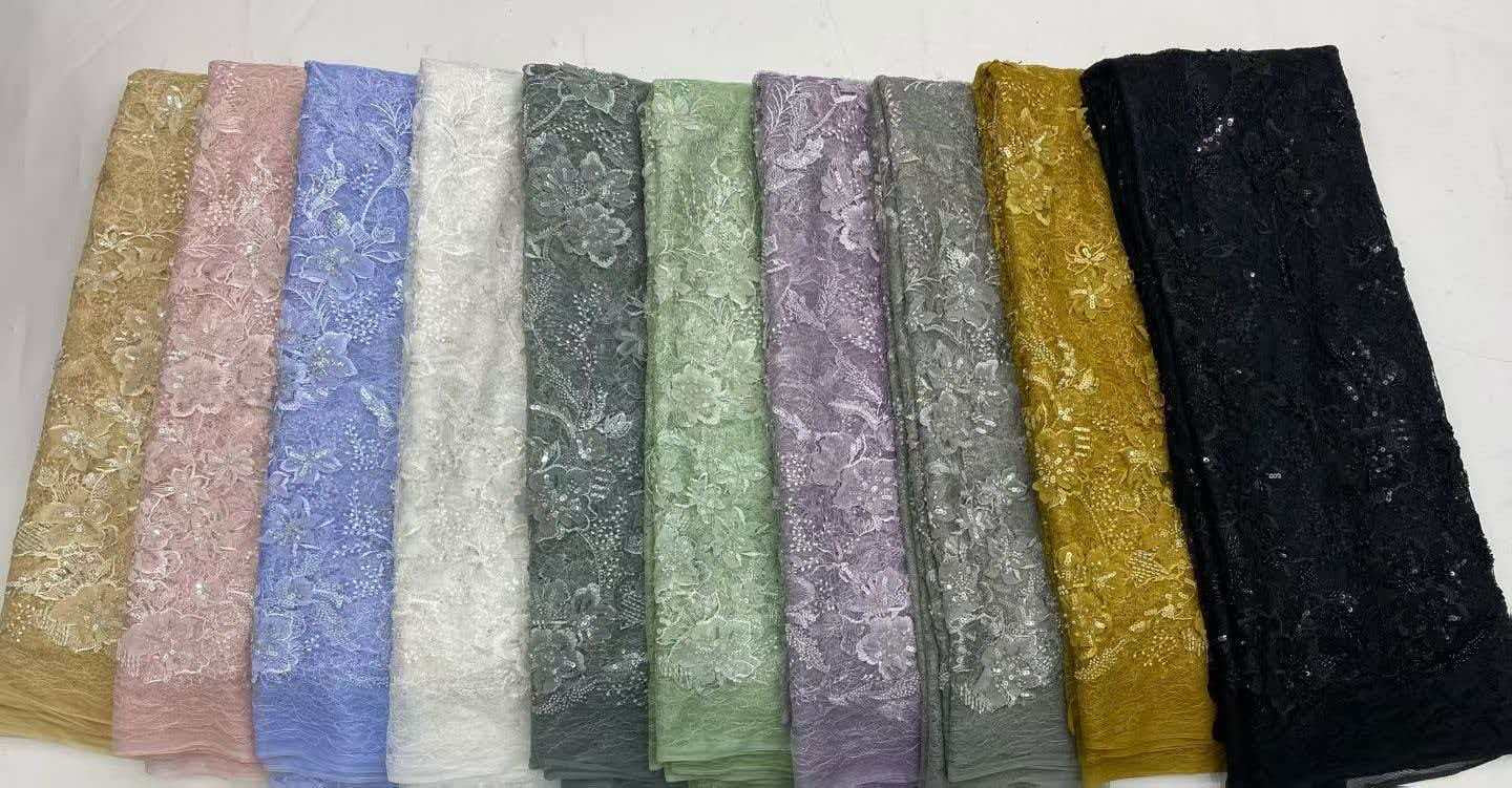 Pirouette High Quality Sheer Tissue Net Lace Fabric