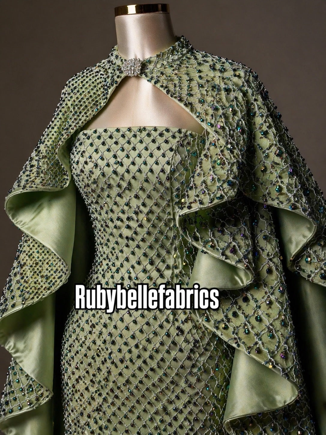 Gixel Luxury Deluxe Dripping Stones Fabric