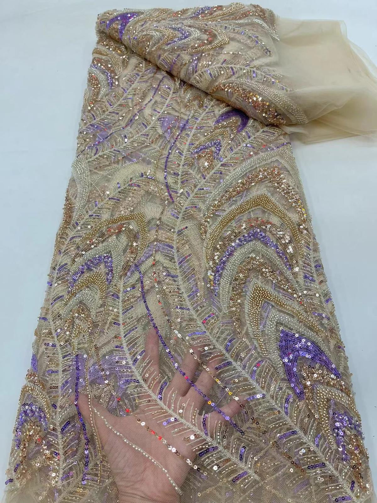 Yeerai Luxury Beaded Fabric