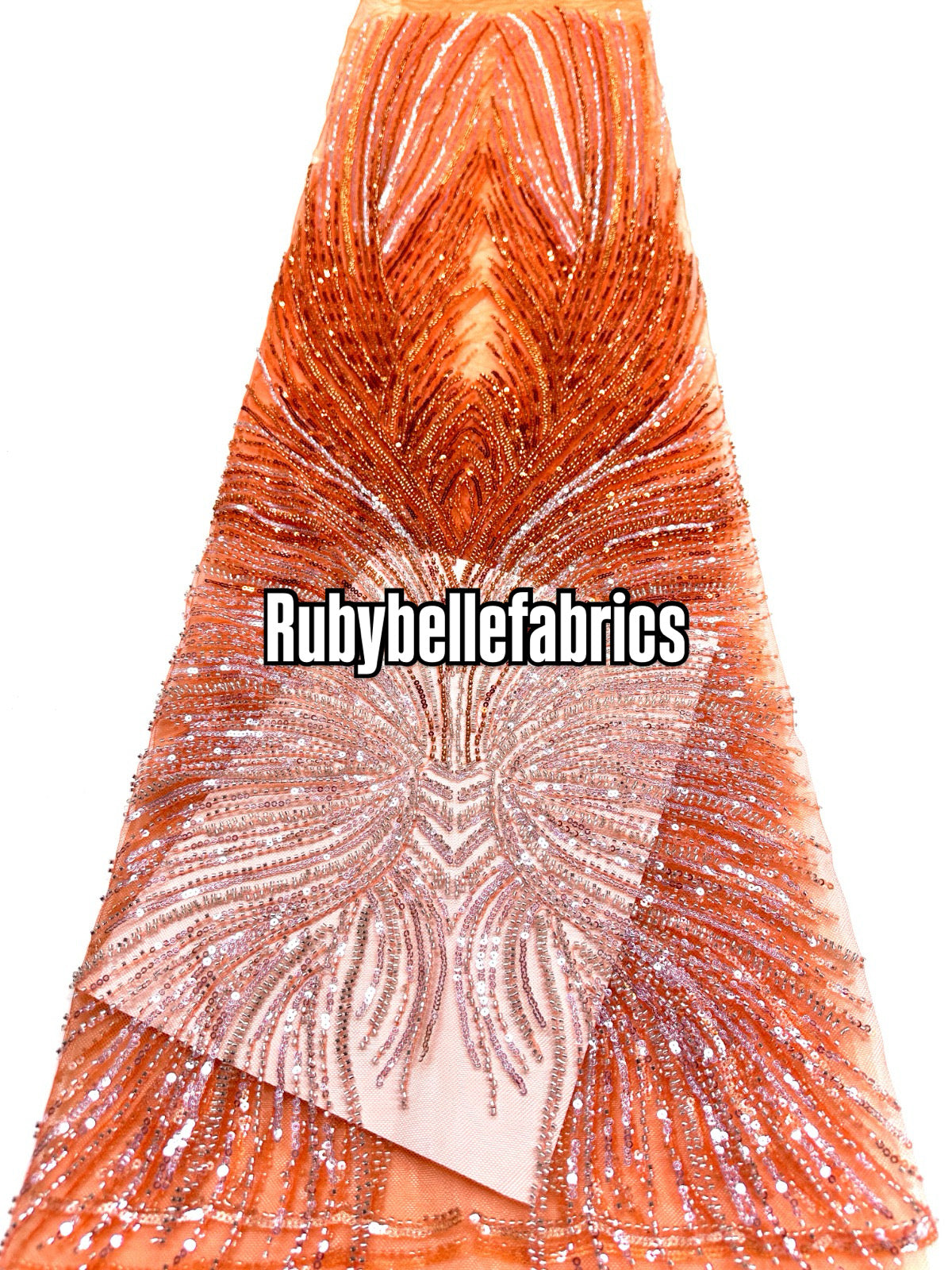 Gux Beaded Sequin Lace Fabric