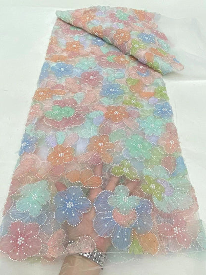 Uelle High Quality Beaded Fabric