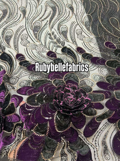 Yond 3D Floral Petal Fabric