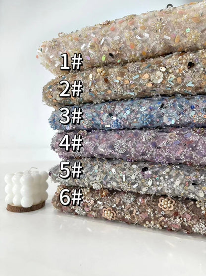 Echelo Quality Beaded Fabric