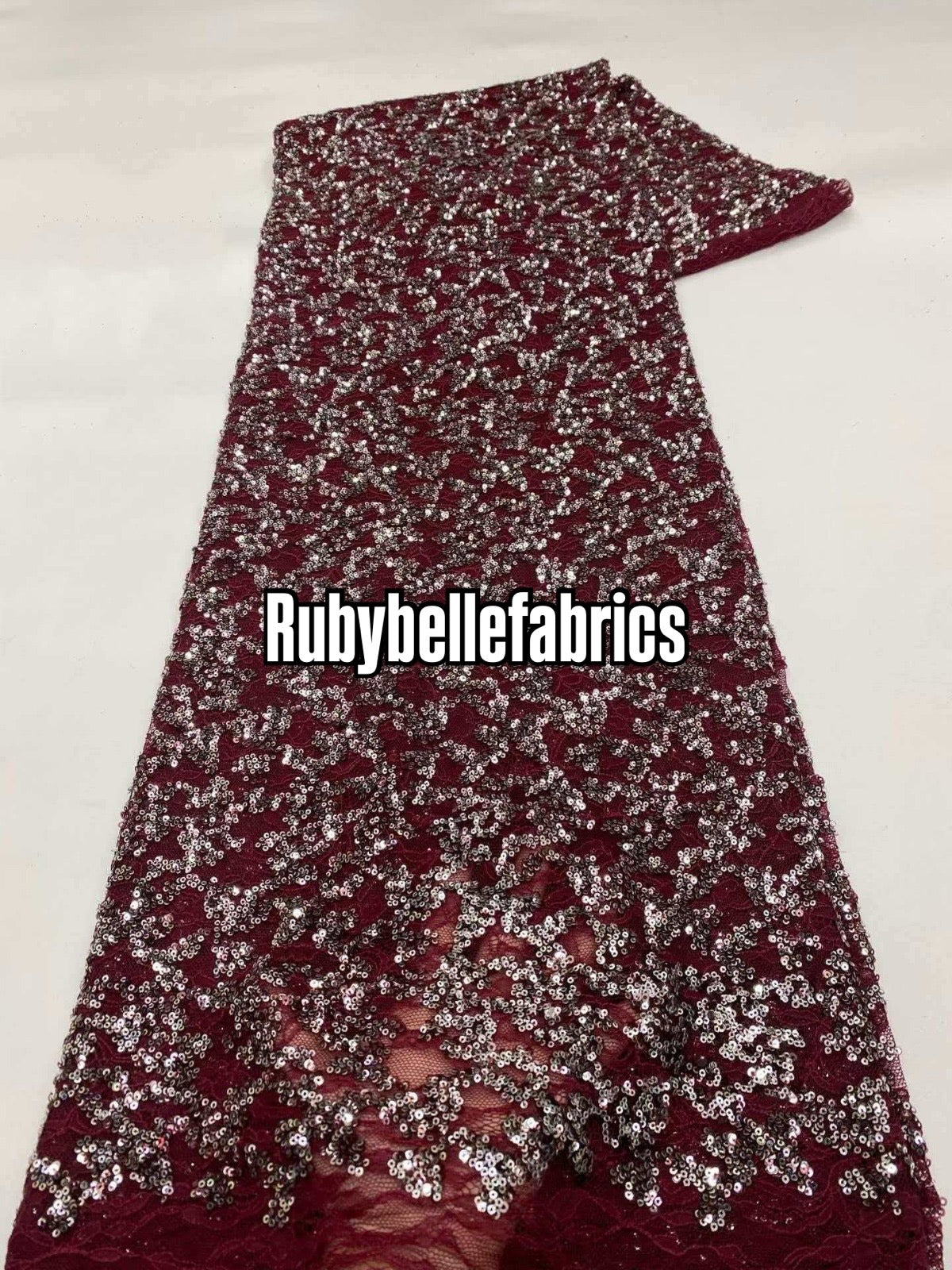 Umber Net Sequin Fabric