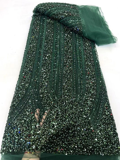 Tiption Luxury Sequin Fabric - Green