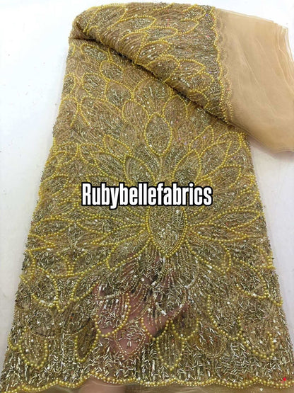 Ecials Drop Beaded Sequin Fabric