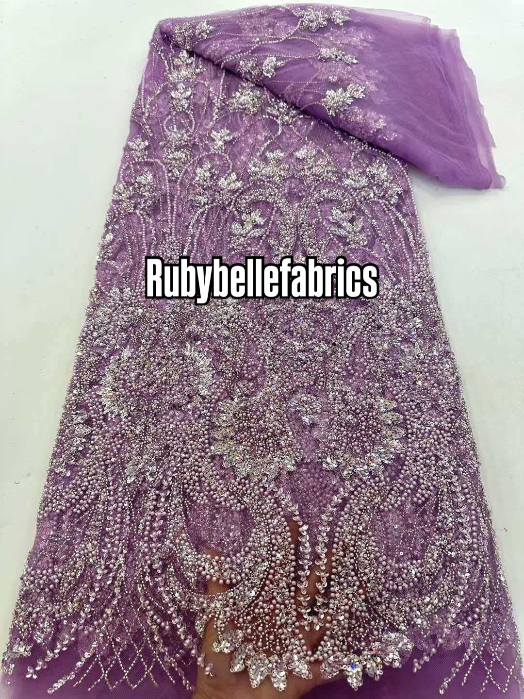 Nessia Fully Beaded Luxury Couture Fabric