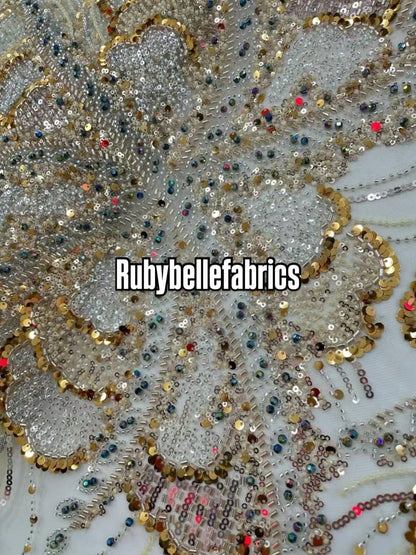 Rituon Quality Beaded Fabric