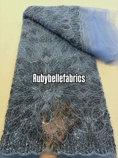 Ecials Drop Beaded Sequin Fabric