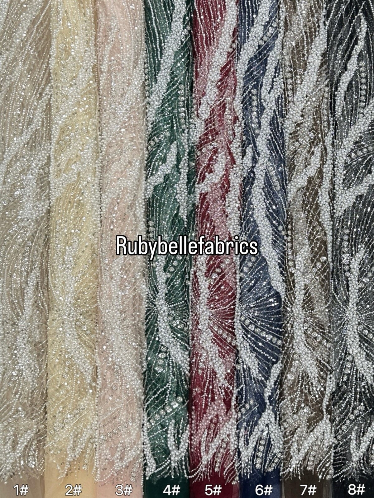 Axim High Quality Beaded Fabric