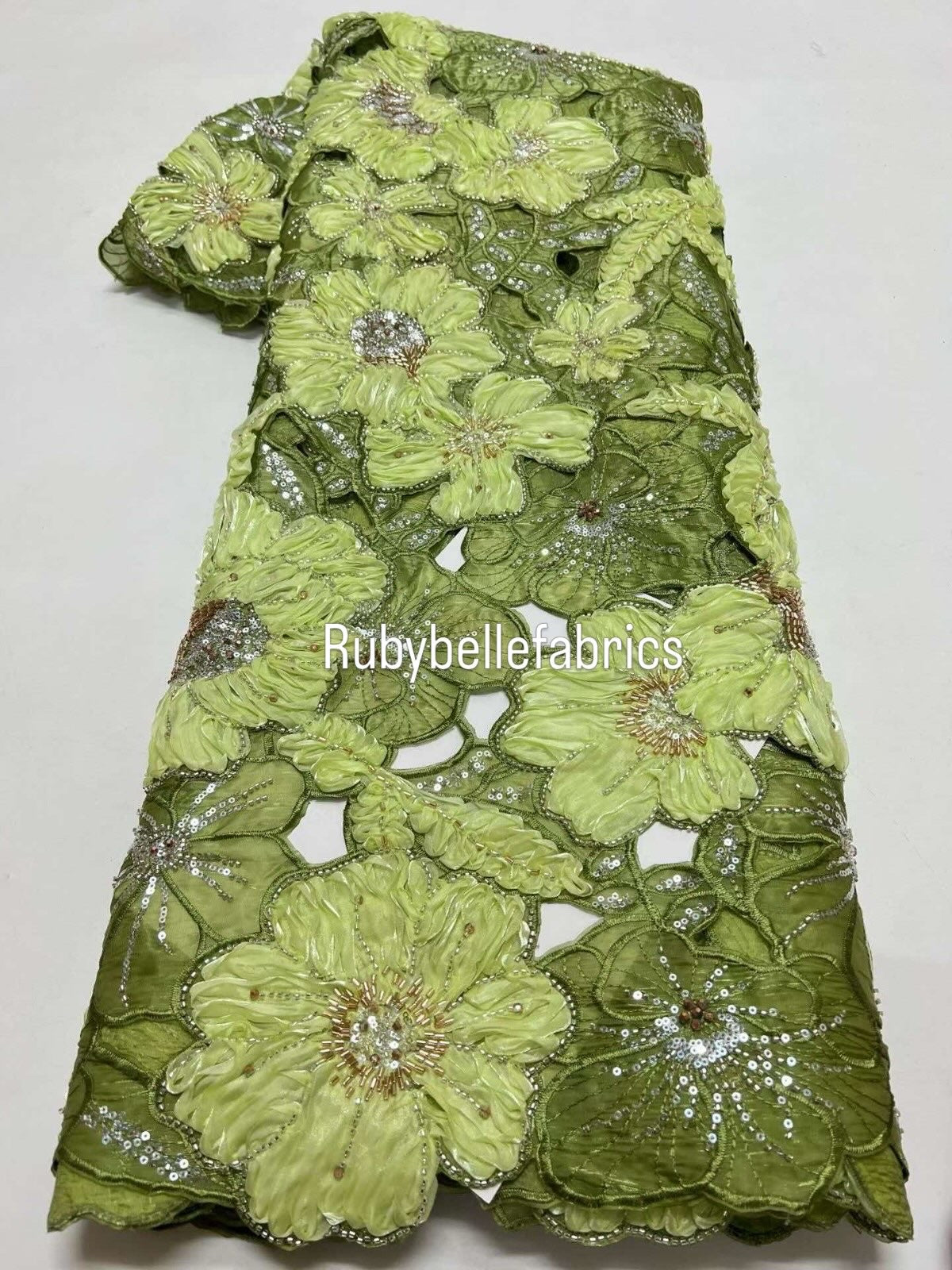 Avunx High Quality Handcut Floral Fabric