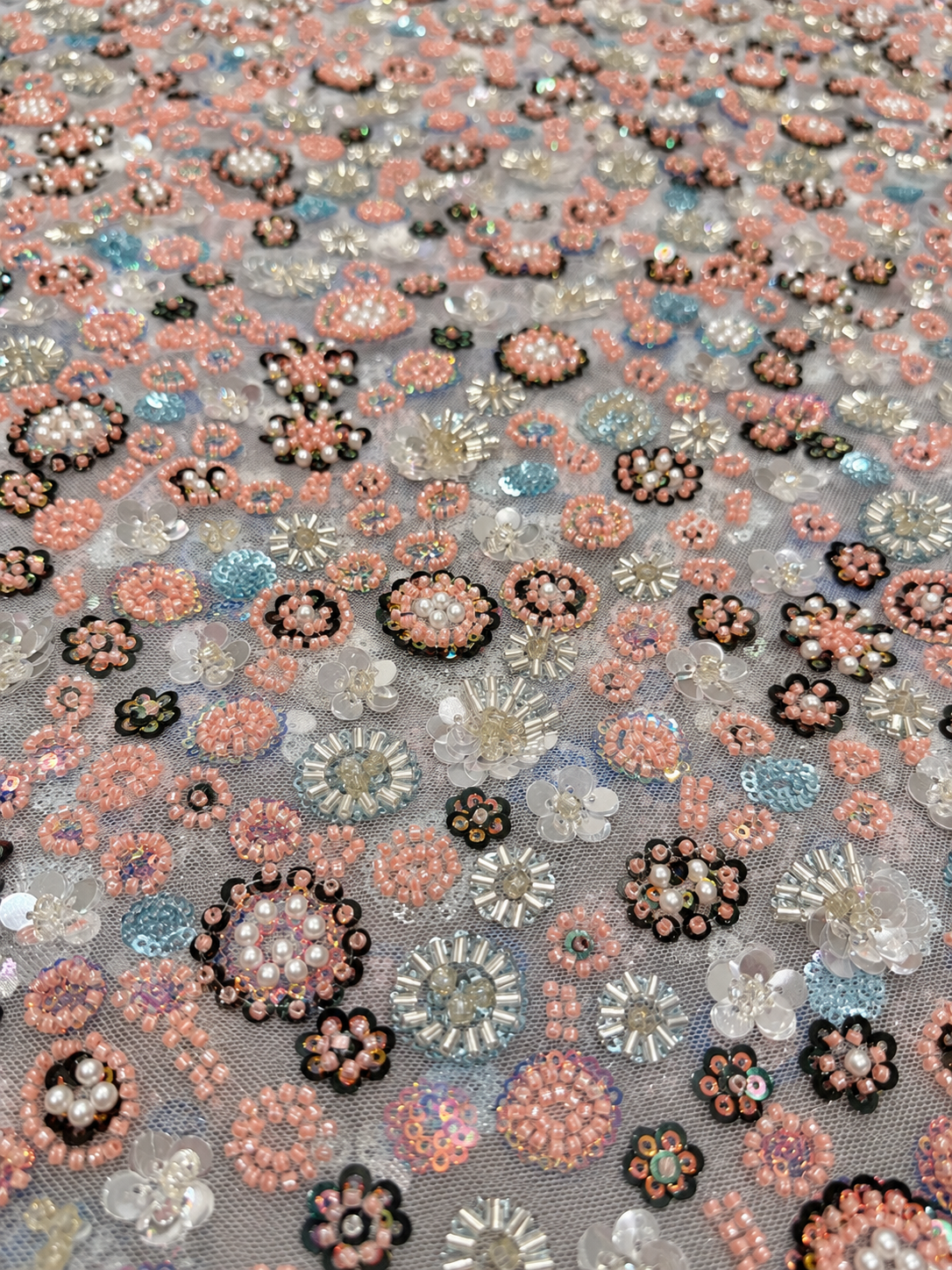 Mezalee Luxury Handmade Fabric - White