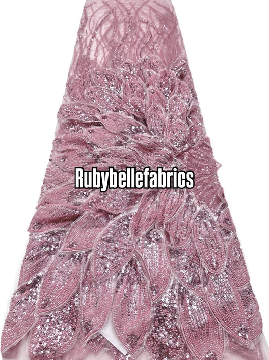 Ames 3D Deluxe Luxury Beaded Fabric