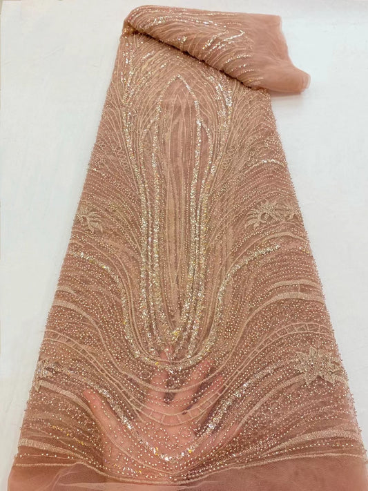 Arning Beaded Lace Fabric