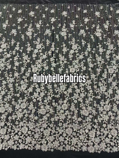 Uatic Sequin Beaded Fabric