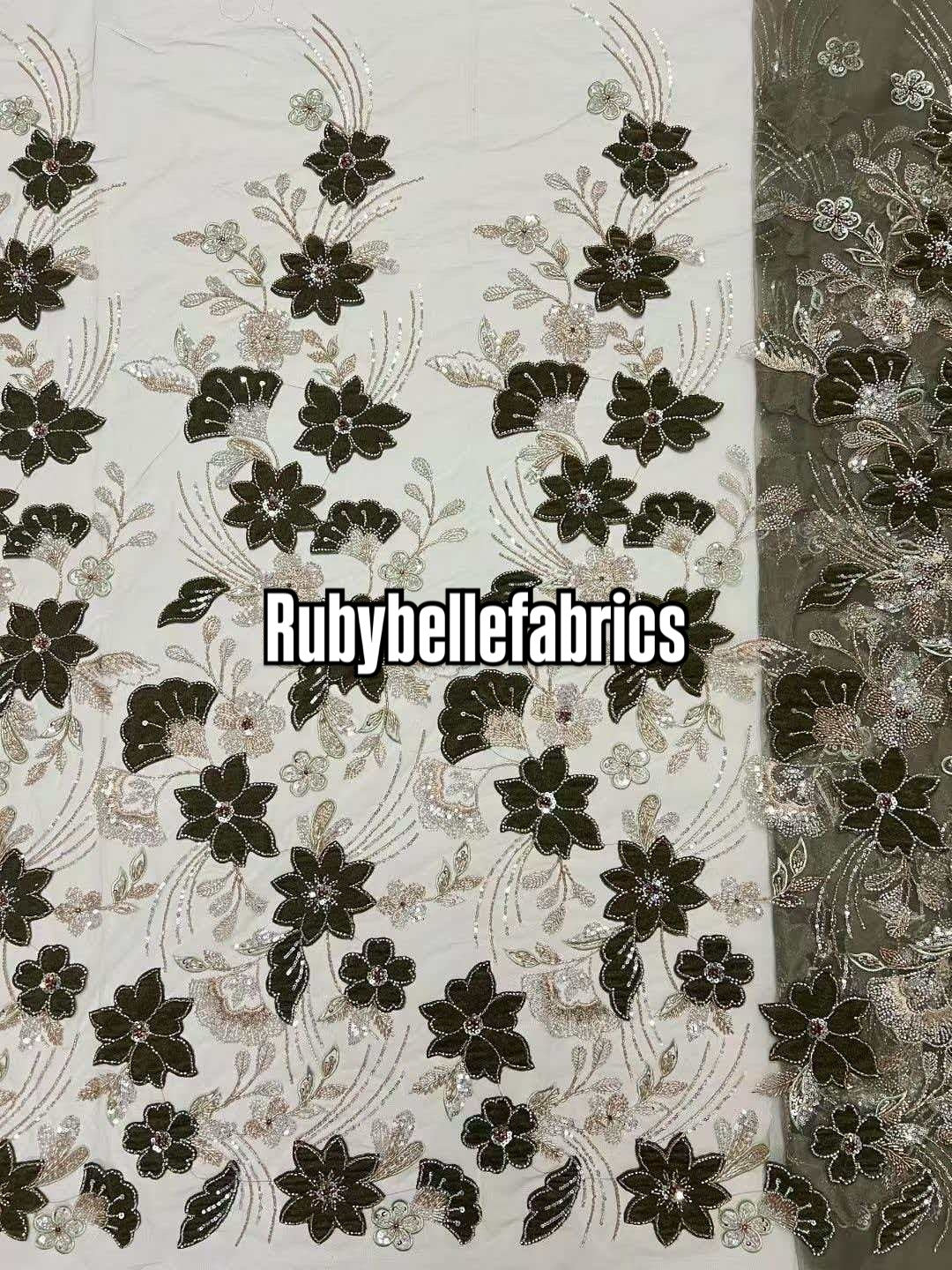 Fillie Sparkle Crystal Lace Fabric