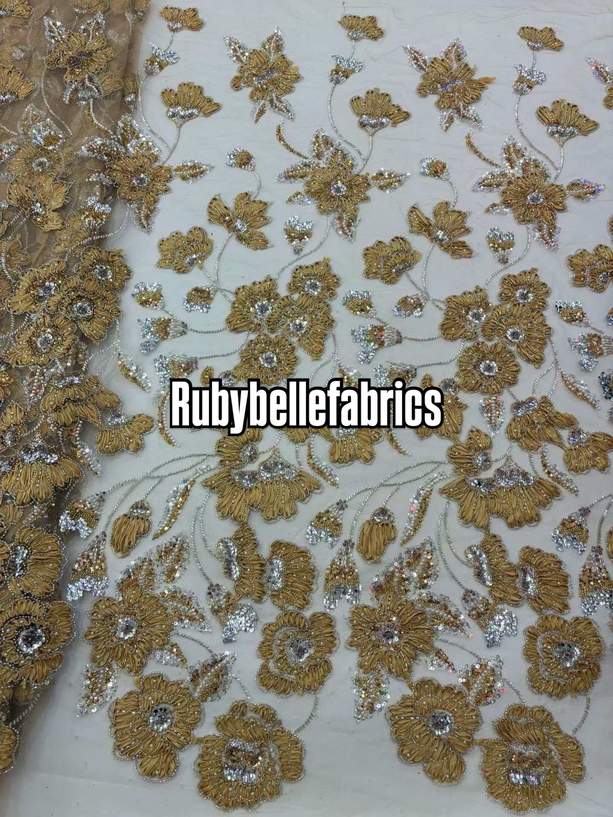 Enron Floral Petal Luxury Fabric