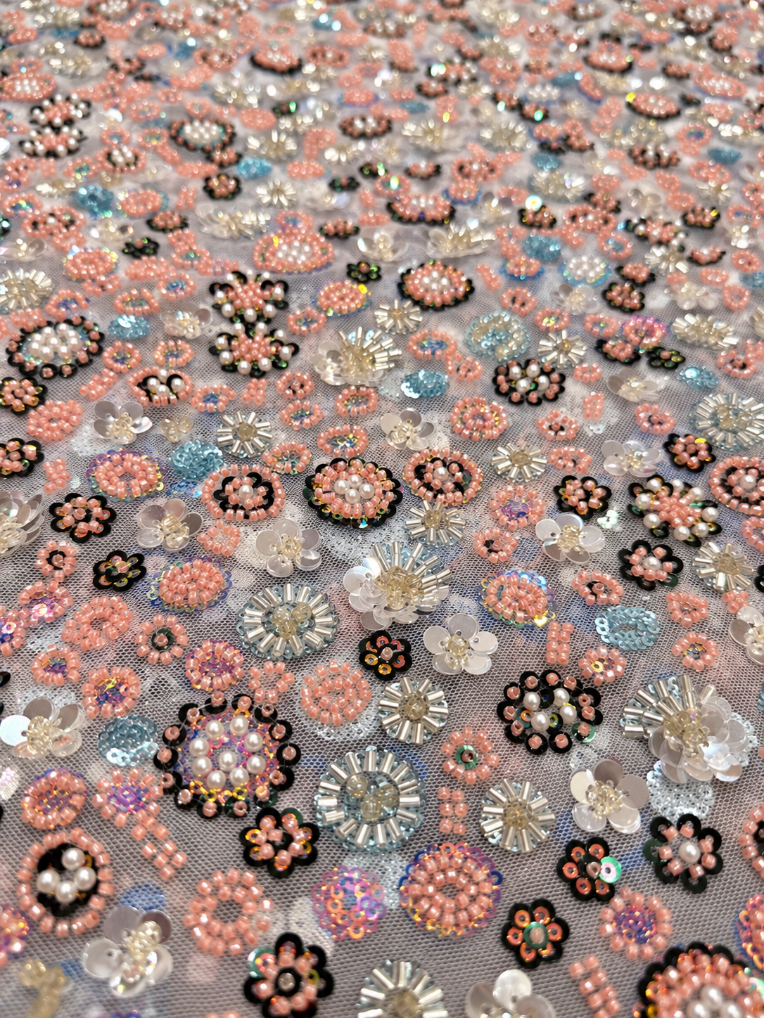 Mezalee Luxury Handmade Fabric - White