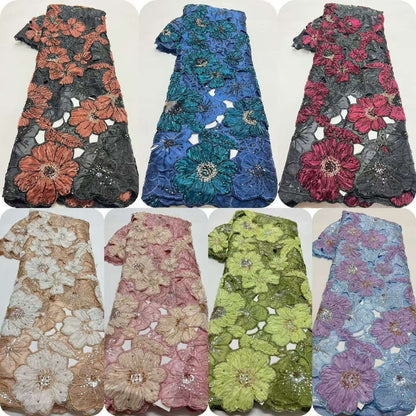 Avunx High Quality Handcut Floral Fabric