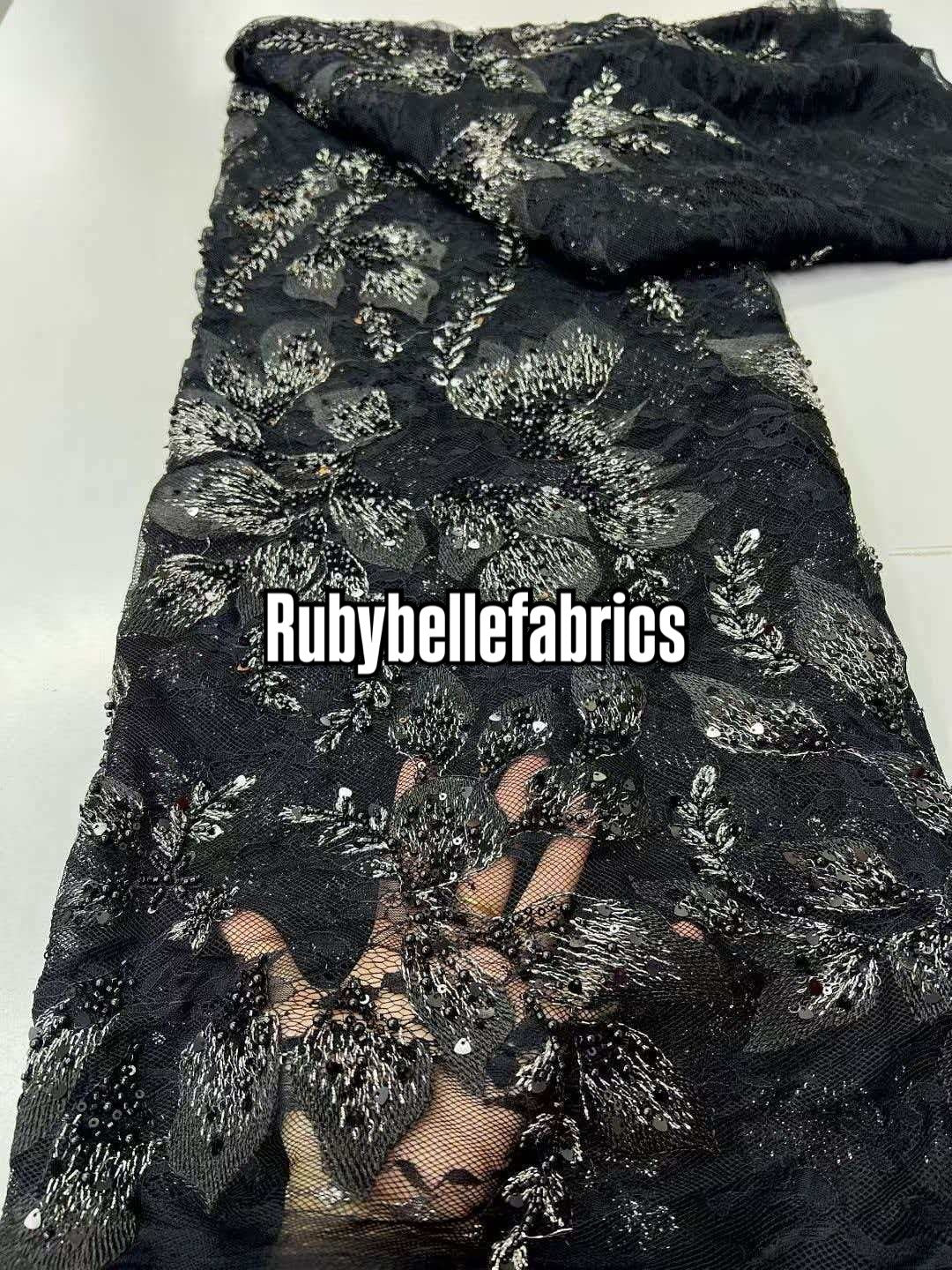 Rysan Beaded Petal Luxury Fabric