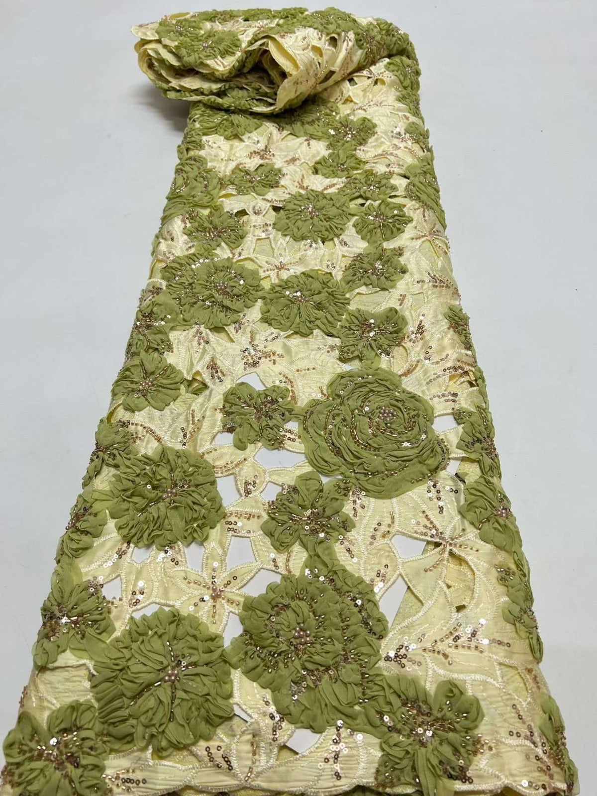 Arbie High Quality Handcut Floral Fabric