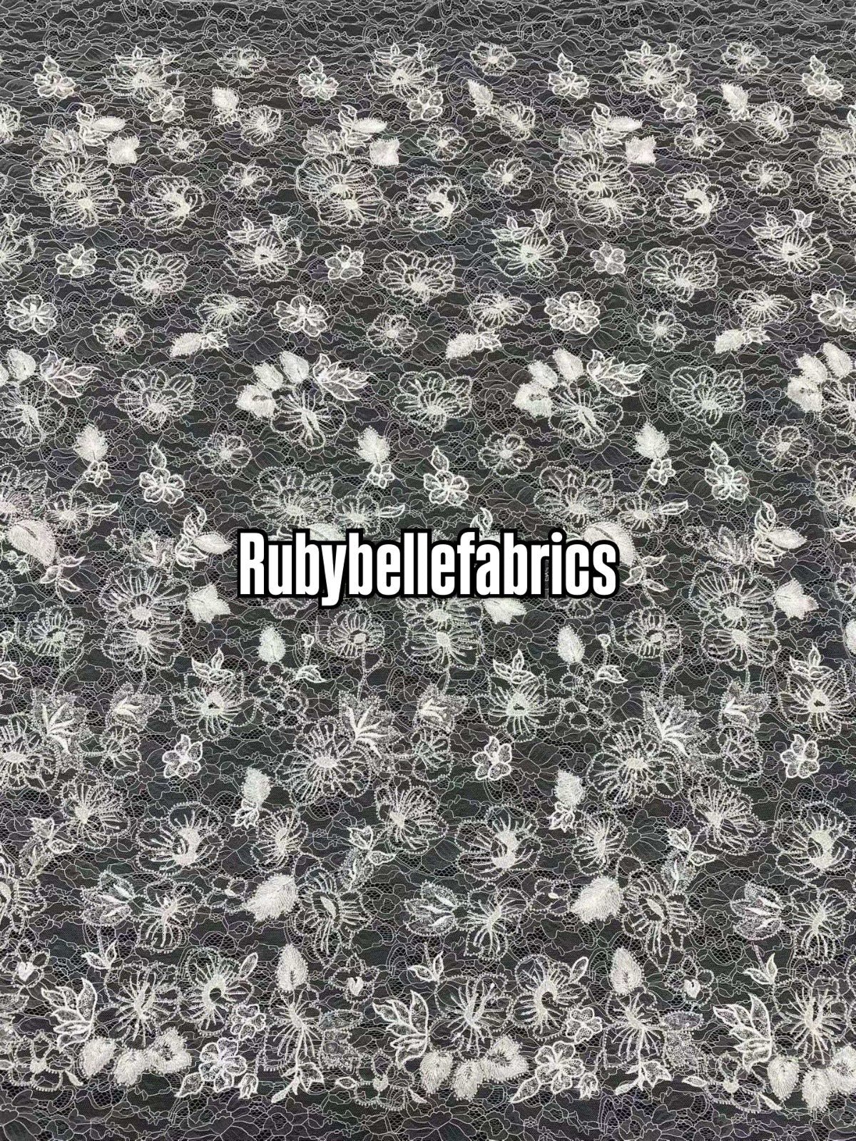 Kivion Net Sequin Beaded Fabric