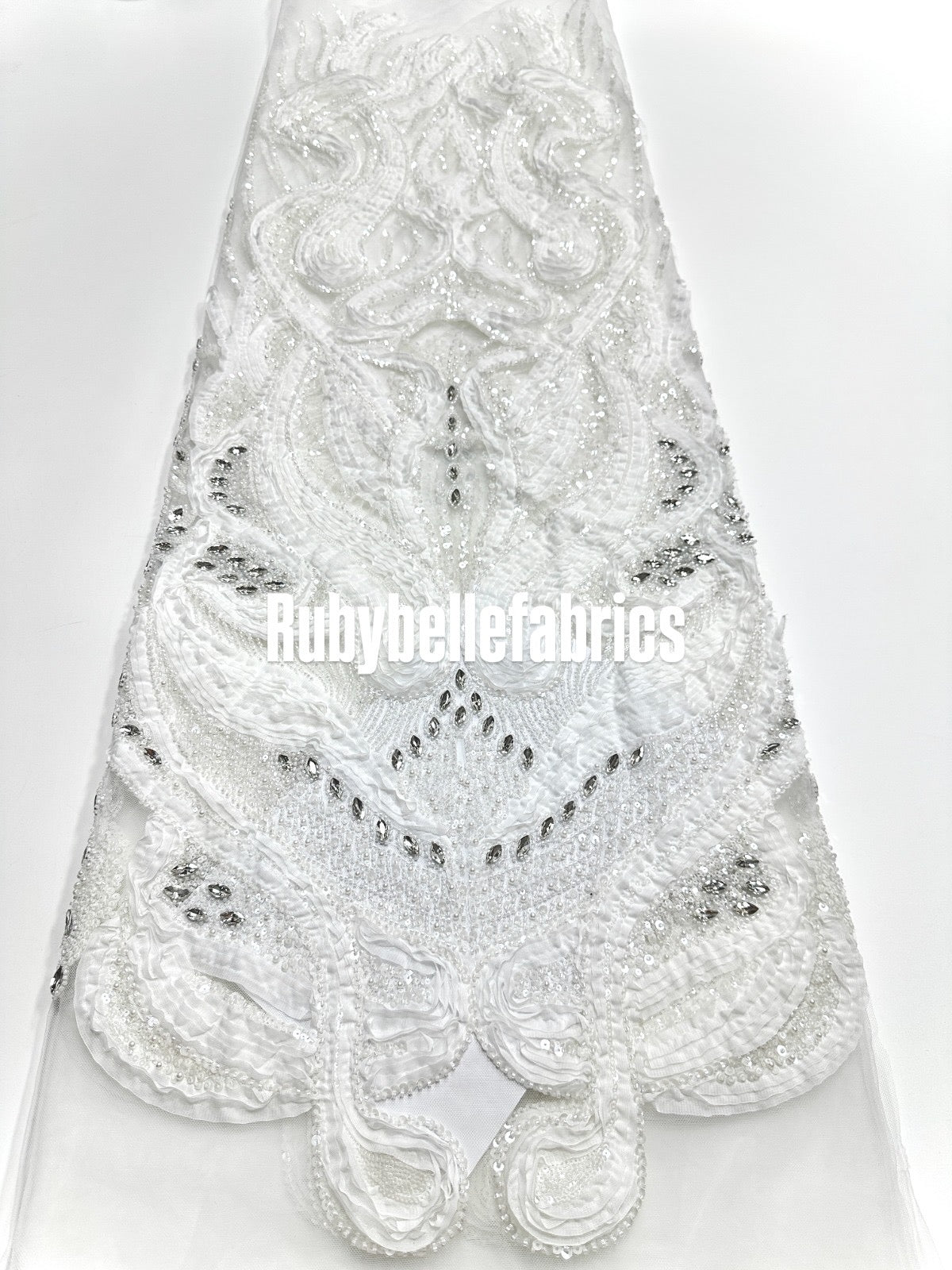 Peridot Bloom Stone couture fabric