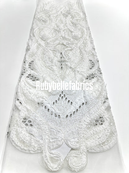 Peridot Bloom Stone couture fabric