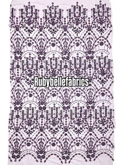Braxly Quality Beaded Stone Fabric