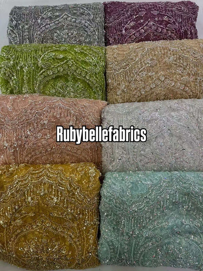 Attle Luxury Beaded Fabric