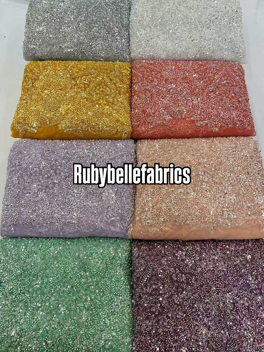 Han Beaded Sequin Lace Fabric