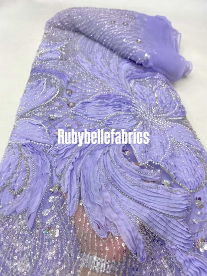 Lemier Beaded Petal Luxury Fabric