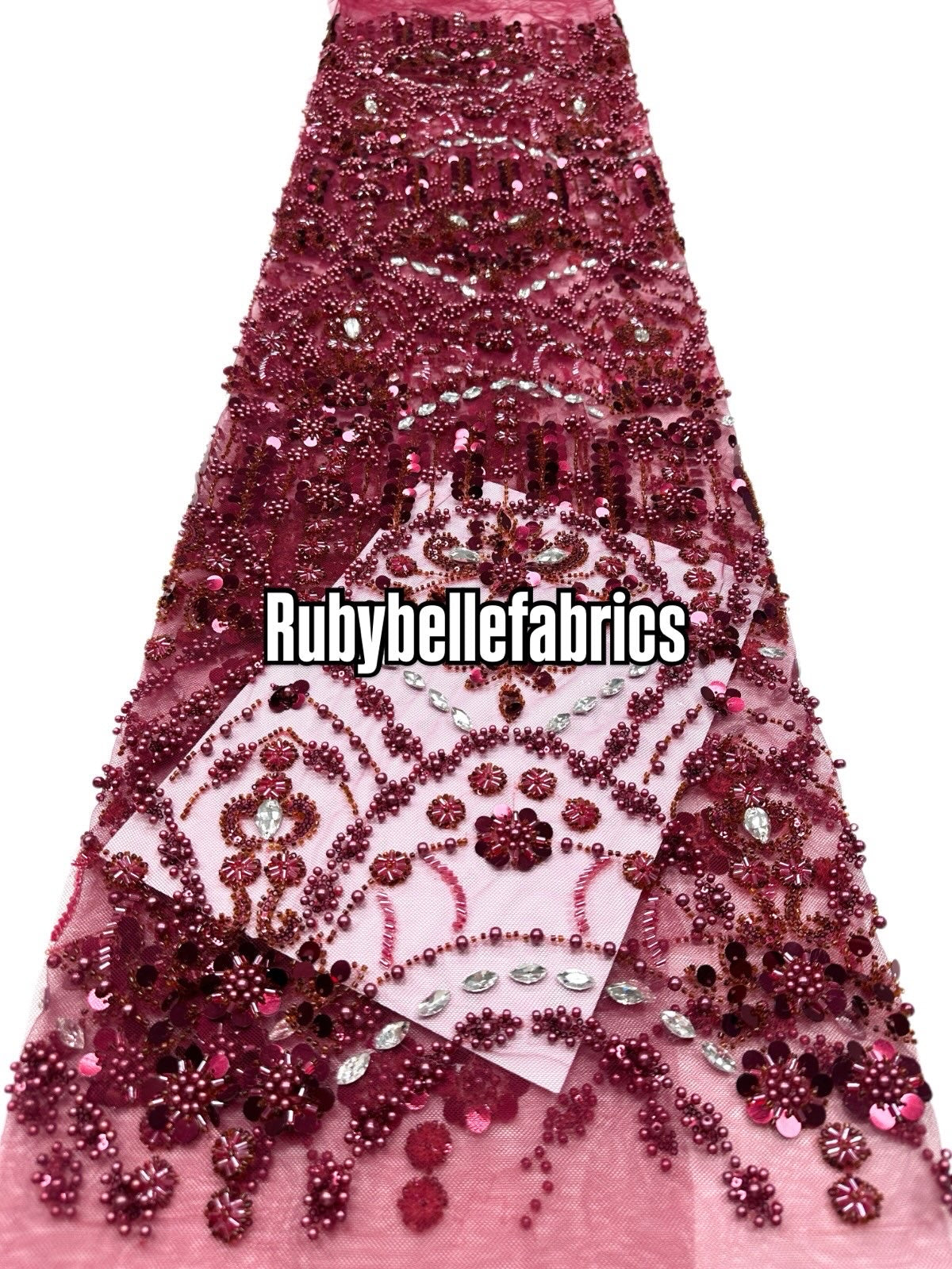 Braxly Quality Beaded Stone Fabric