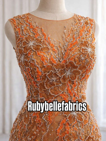 Sirelle Beaded Sequin Lace Fabric