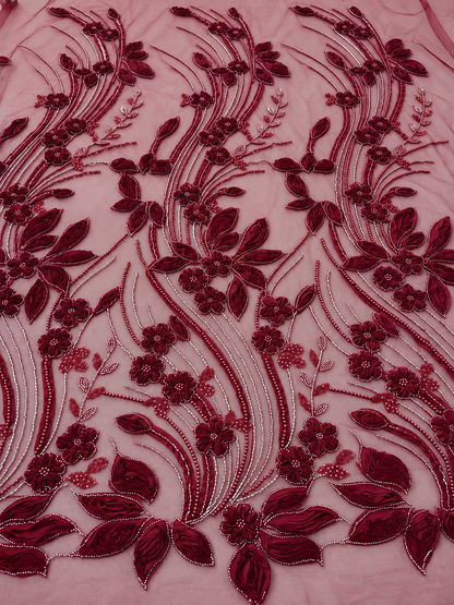 Mexolle Floral 3D Luxury Fabric