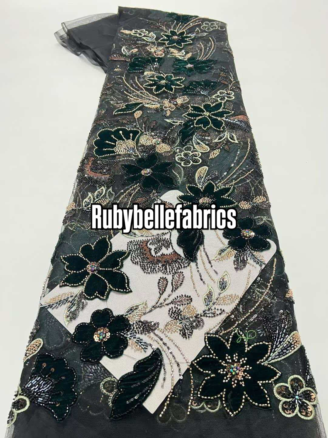 Fillie Sparkle Crystal Lace Fabric