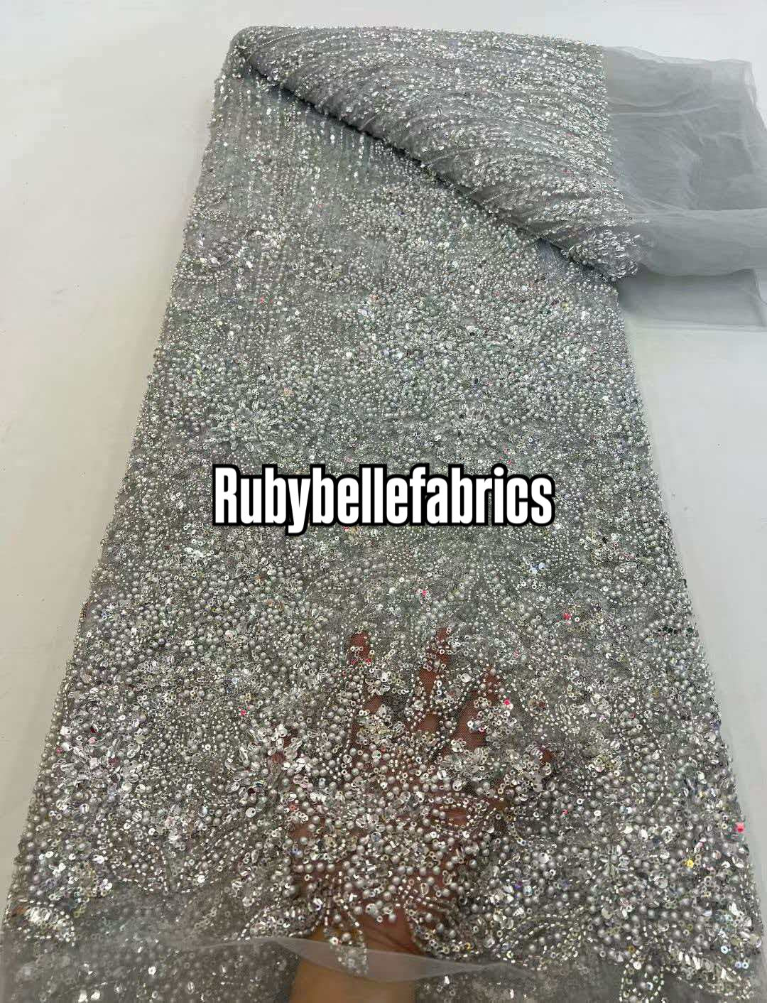Han Beaded Sequin Lace Fabric