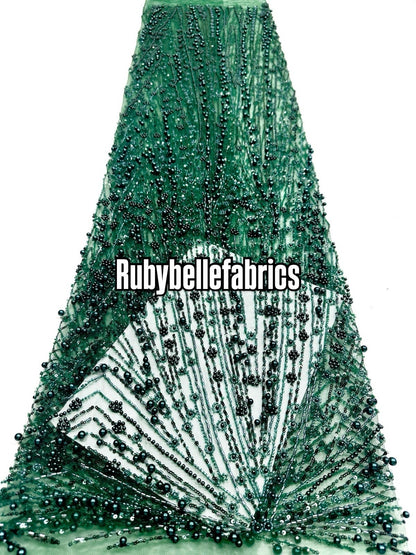 Encia Beaded Lace Fabric