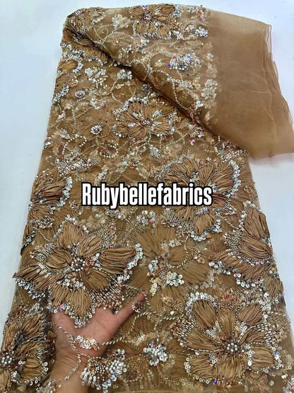 Enton Floral Petal Luxury Fabric