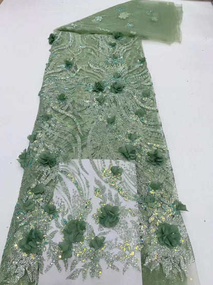 Aton 3D Sequin Fabric
