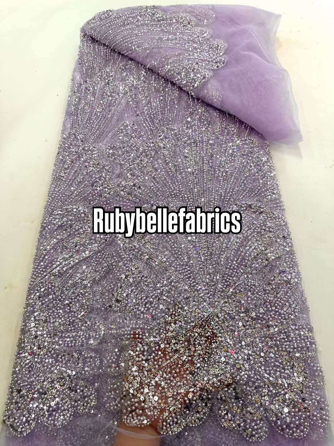 Icka Beaded Stoned Luxury Couture Fabric