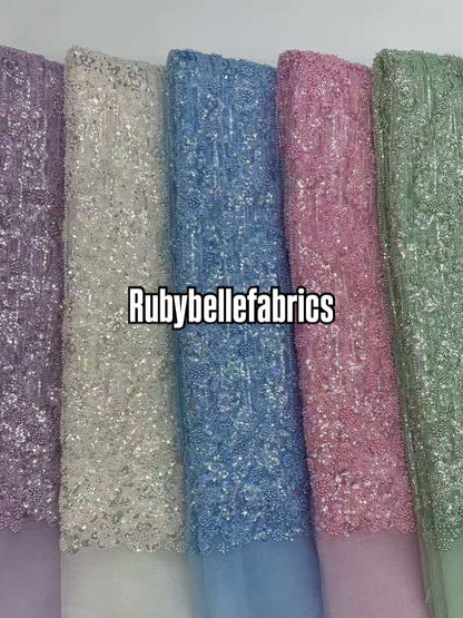 Uatic Sequin Beaded Fabric