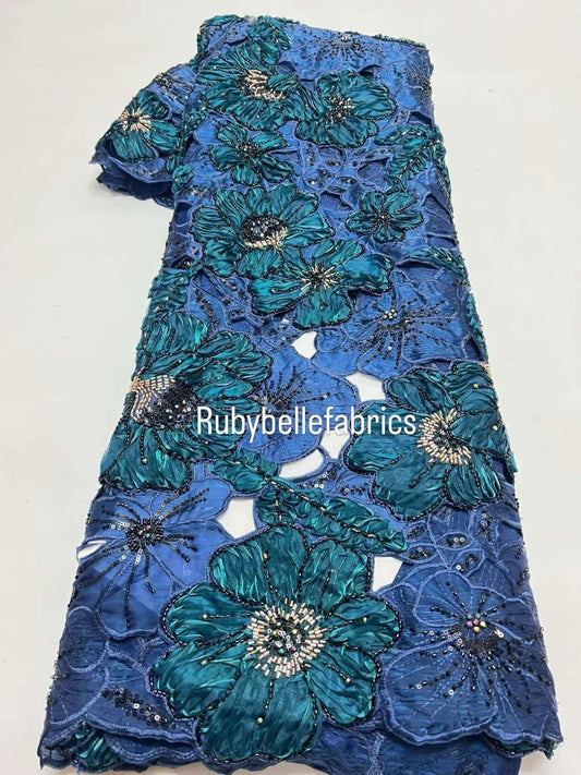 Avunx High Quality Handcut Floral Fabric